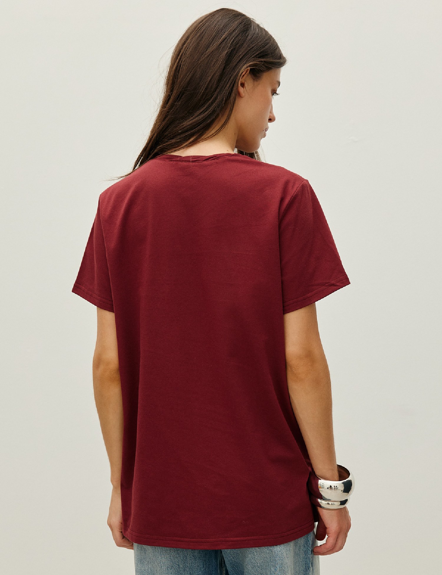 Картинка Футболка бордова